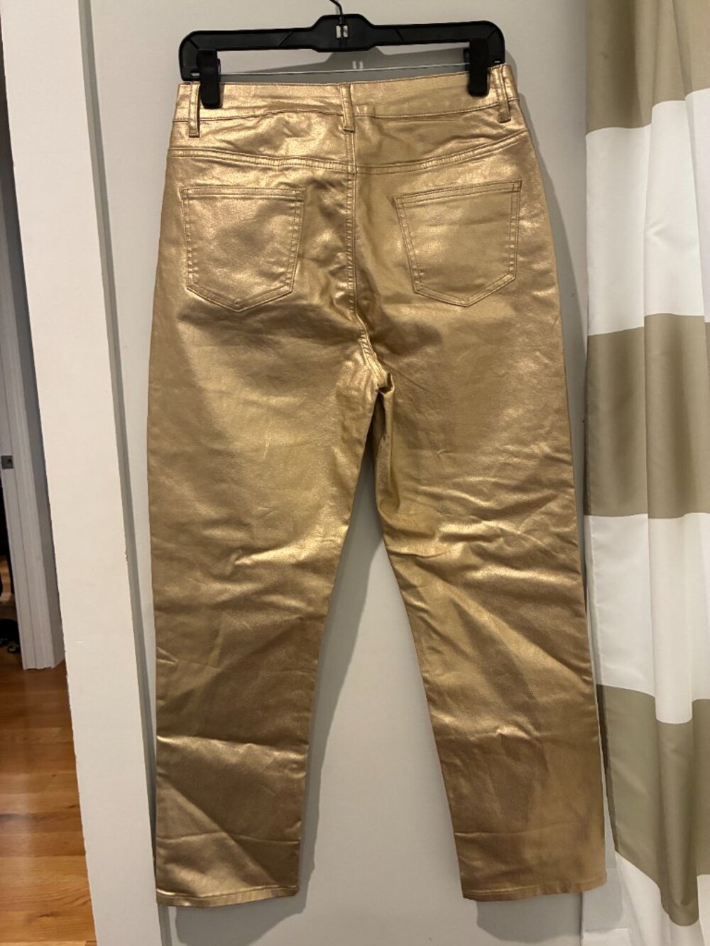 Superdown Gold Ankle Cropped Jeans - Picture 5 of 6